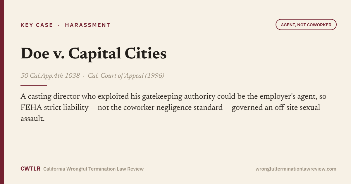 Doe v. Capital Cities, 50 Cal.App.4th 1038