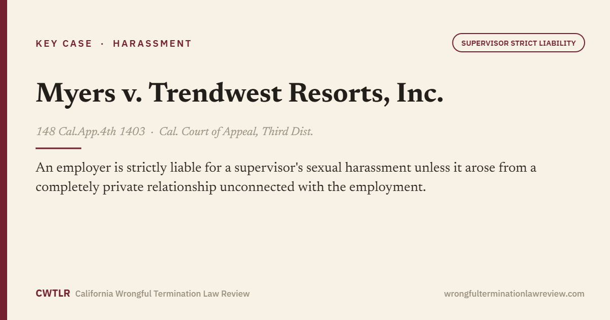 Myers v. Trendwest Resorts, Inc., 148 Cal.App.4th 1403