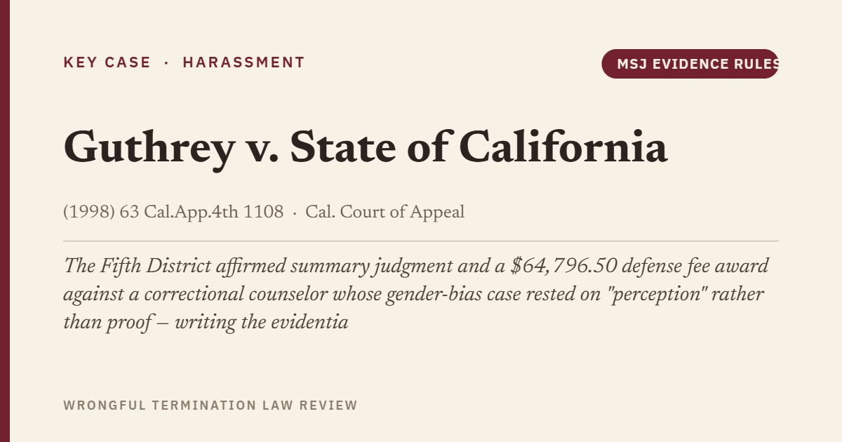 Guthrey v. State of California (1998) 63 Cal.App.4th 1108