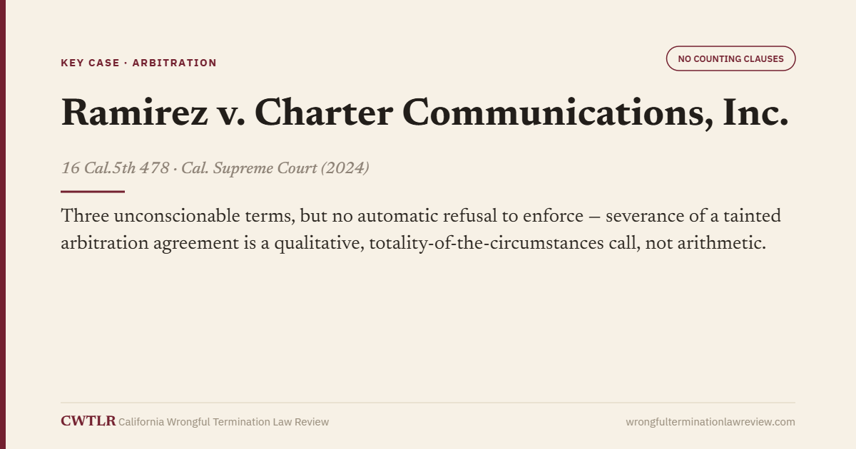 Ramirez v. Charter Communications hero card
